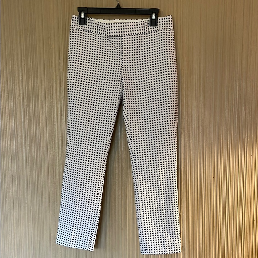 Banana Republic Women’s  navy blue and White ankle Pants